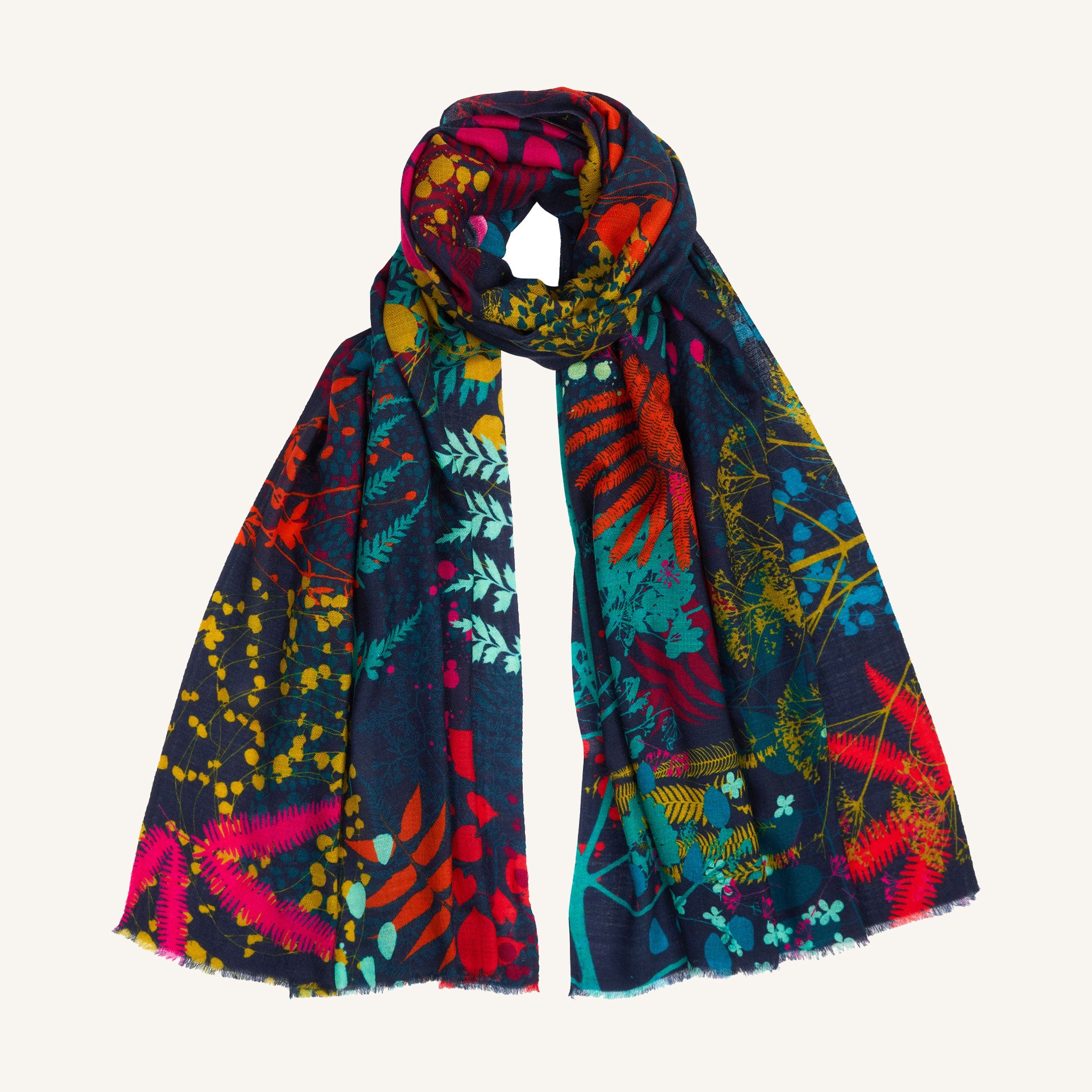 Kismet Cashmere Scarf Rainbow – Clarissa Hulse - Main Image