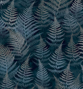 Woodland Fern Wallpaper Sample - French Navy (120378)