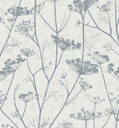 Wild Chervil Wallpaper Sample - Dove & Silver (120383)