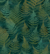 Woodland Fern Wallpaper Sample - Emerald (120386)