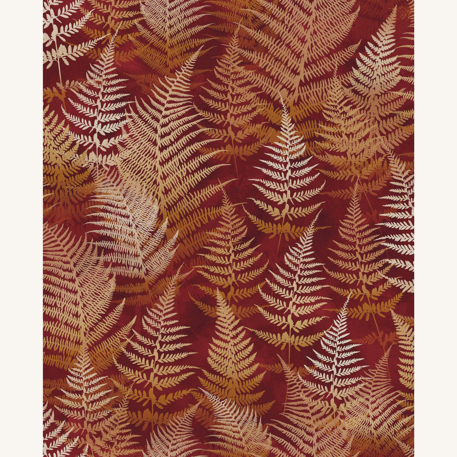 Woodland Fern Wallpaper - Rust (120402) – Clarissa Hulse