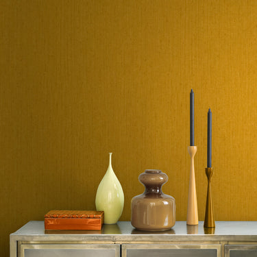 Tisbury Wallpaper - Yellow Ochre (120404)