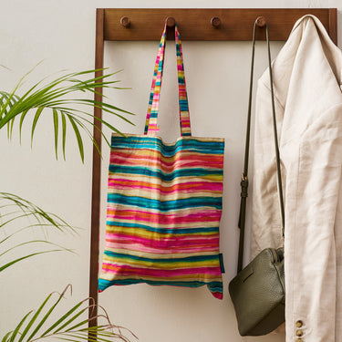 Cotton Tote Bag - Artist’s Stripe Rainbow