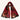Ash leaf cashmere ring scarf - Chilli