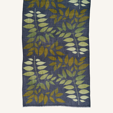 Ash leaf cashmere ring scarf - Olive
