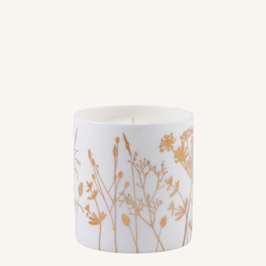 Umbellifer Gold Ceramic Candle – Rose Geranium