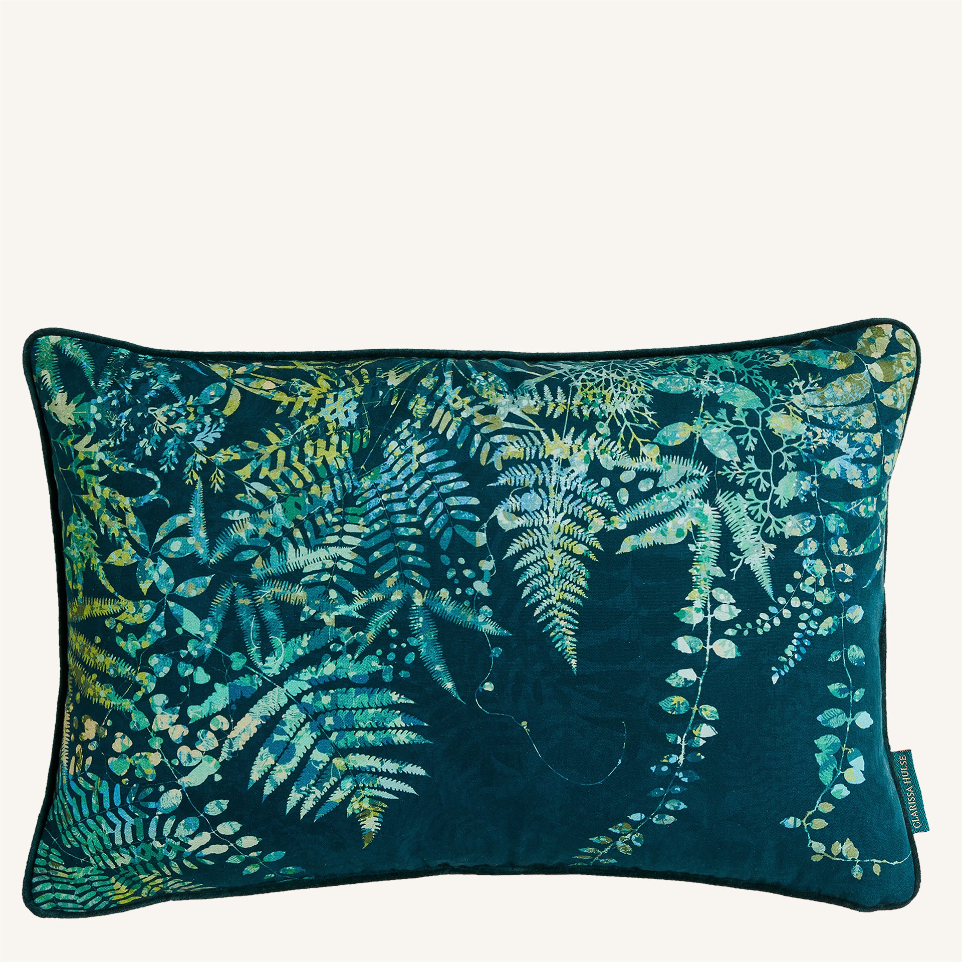 Cascading Kaleidoscope Cushion - Peacock
