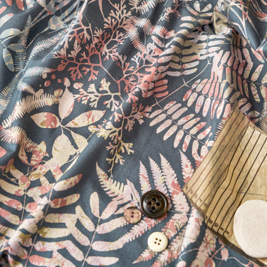 Cloud Forest Cotton Poplin Fabric - Dusk