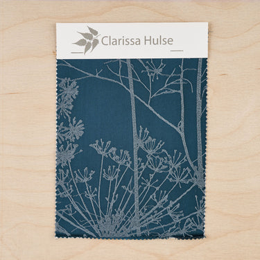 Fennel Flower Fabric Sample – French Navy