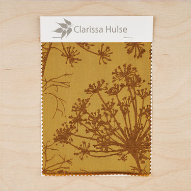 Fennel Flower Fabric Sample – Yellow Ochre