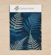 Woodland Fern Velvet Sample – Ink Blue