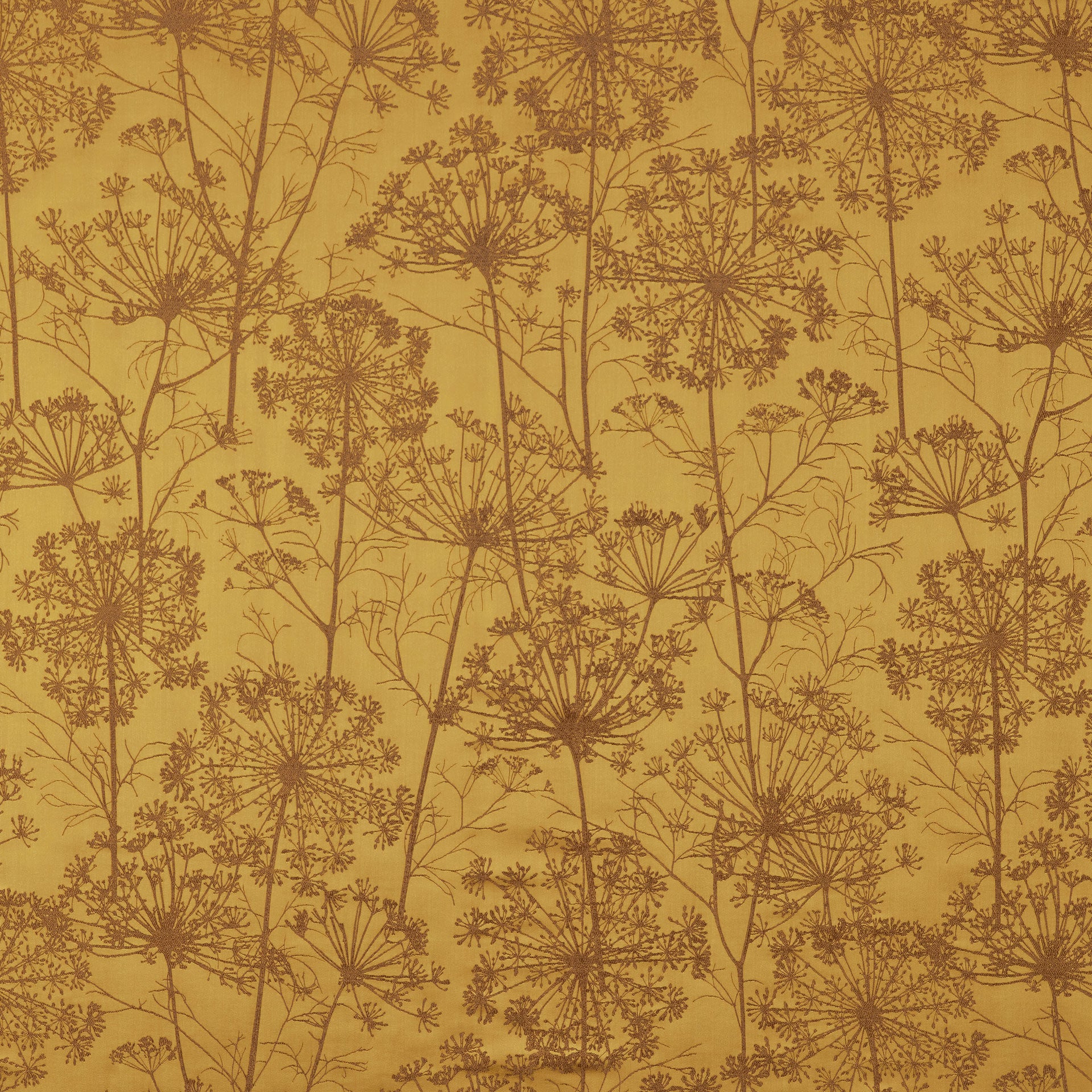 Fennel Flower Fabric – Yellow Ochre