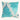 Filix Linen Cushion - Natural / Teal