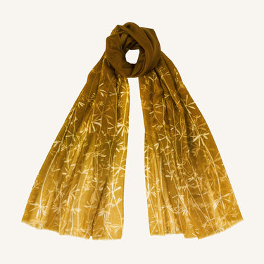 Goosegrass Cashmere Scarf - Mustard