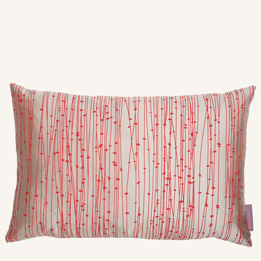 Kalamia Silk Cushion – Oyster / Fire