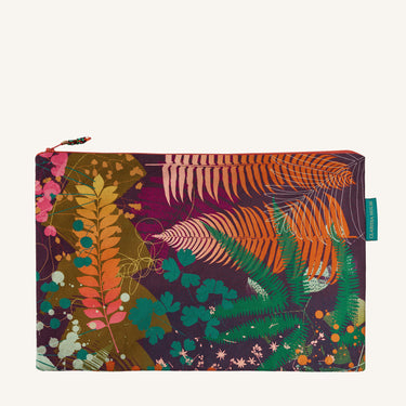 Woodland Disco Fabric Pouch Large - Autumn