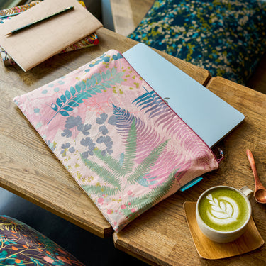 Woodland Disco Fabric Pouch Large - Dusk