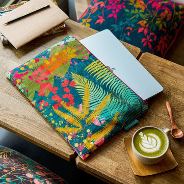 Woodland Disco Fabric Pouch Large - Rainbow