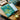 Woodland Disco Fabric Pouch - Large - Teal