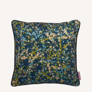 Maidenhair Vine Velvet Cushion – French Navy