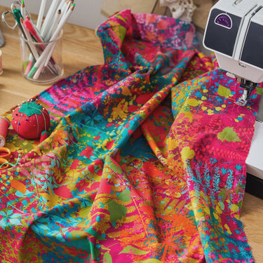 Myriad Cotton Poplin Fabric - Rainbow