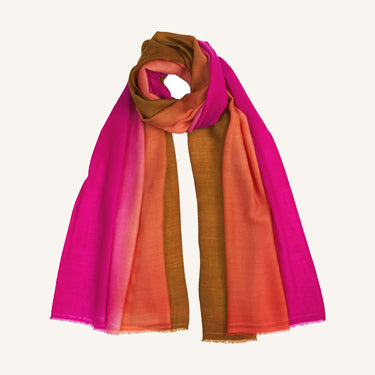 Ombre Cashmere Scarf - Sunset