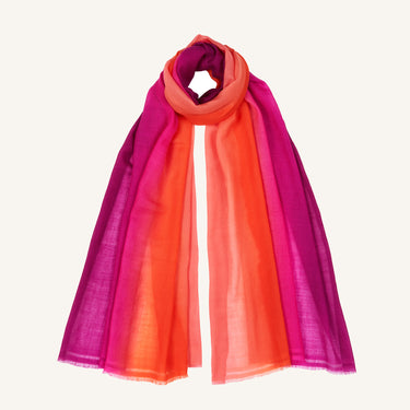 Ombre Cashmere Scarf - Dahlia