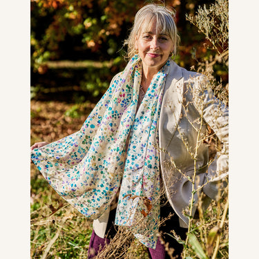 Rue Silk Scarf - Opal