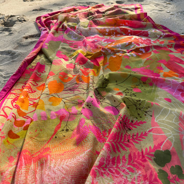 Sarong & Bag Set - Woodland Disco Hot Pink