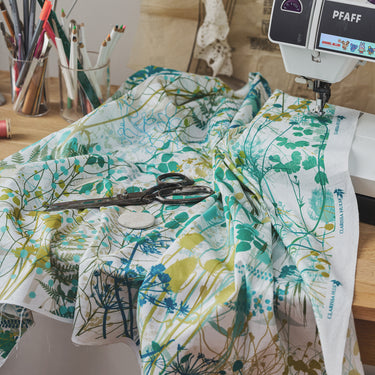 Serendipity Cotton Poplin Fabric - Teal