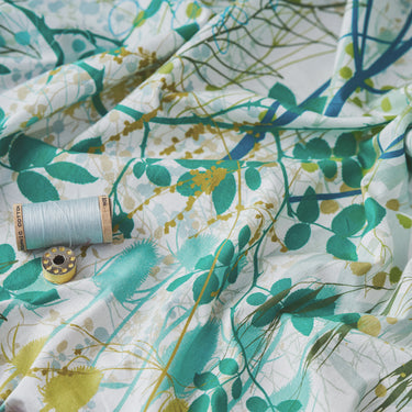 Serendipity Cotton Poplin Fabric - Teal
