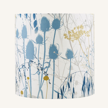 Summer Border Lampshade - Blue (36 x 36cm)