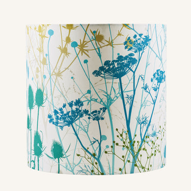 Summer Border Lampshade - Verdigris (36 x 36cm)