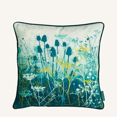 Tania's Garden Cushion - Teal