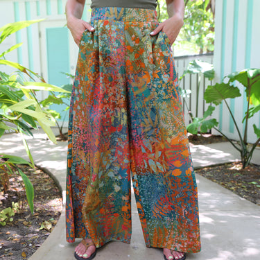 Wide-Leg Trousers - Myriad Autumn