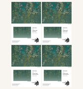 Virginia Creeper Bespoke Mural Sample Pack - Moss