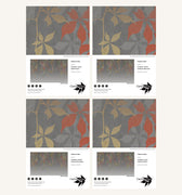 Virginia Creeper Bespoke Mural Sample Pack - Autumn