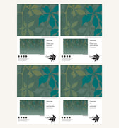 Virginia Creeper Bespoke Mural Sample Pack - Moss