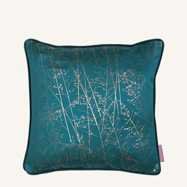 Whispering Grass Cushion - Peacock