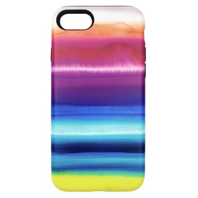 Watercolour phone case - rainbow