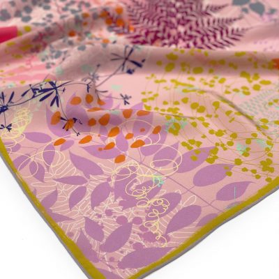 Kismet oblong silk scarf - blush pink