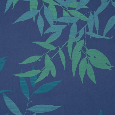 Olea cotton fabric - Navy / Teal (130623)