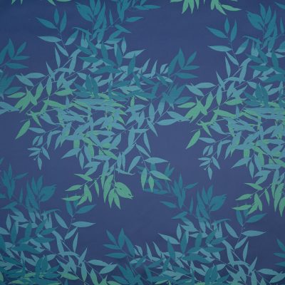 Olea cotton fabric - Navy / Teal (130623)