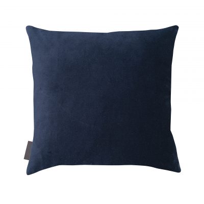 Meadow Grass cotton cushion – midnight / soft gold metallic