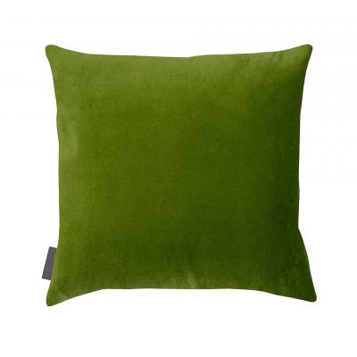 Whispering fern cotton cushion – navy / olive