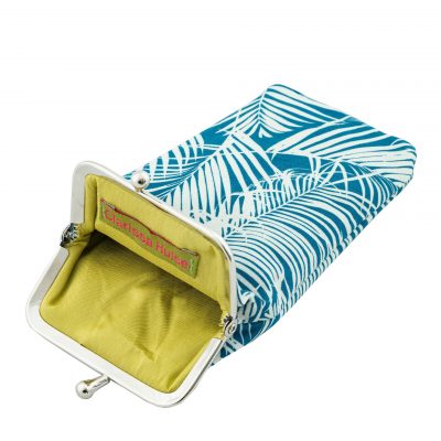 Palm leaves cotton glasses case - Midnight