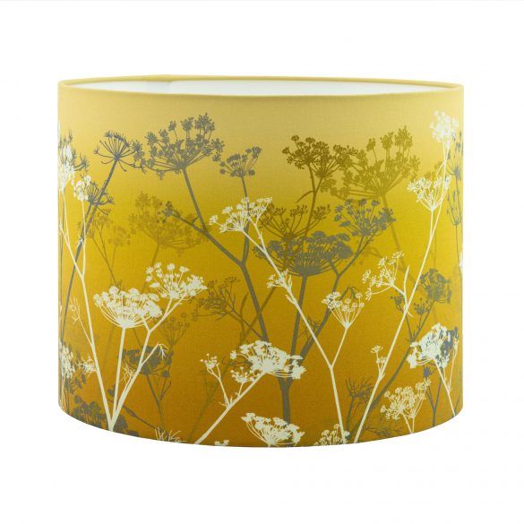 Cow parsley lampshade - Mustard (31 x 24cm)