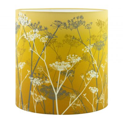 Cow parsley lampshade - Mustard (36 x 36cm)