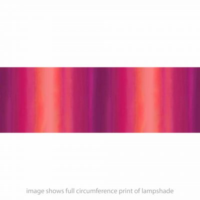 Watercolour stripe drum lampshade - fuchsia (31 x 24cm)