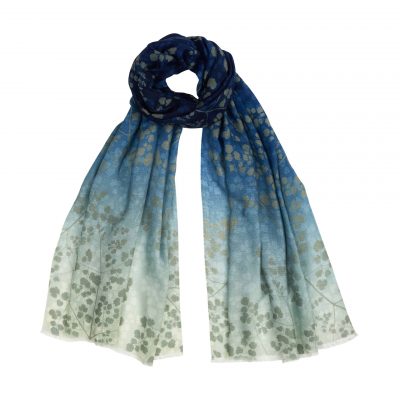 Rue cashmere ring scarf - midnight / storm